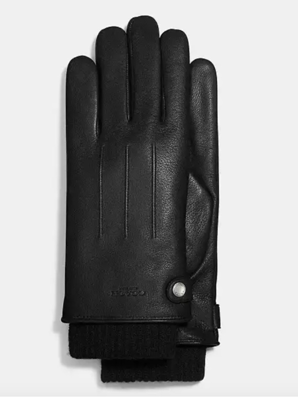 COACH 3-In-1 Leather Gloves